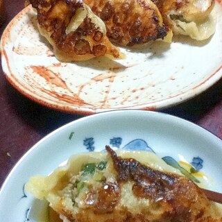 えのき入り☆シャキシャキ焼き餃子【食物繊維で腸活】